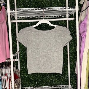 Free People Cap Sleeve Seamless Crop XS/S